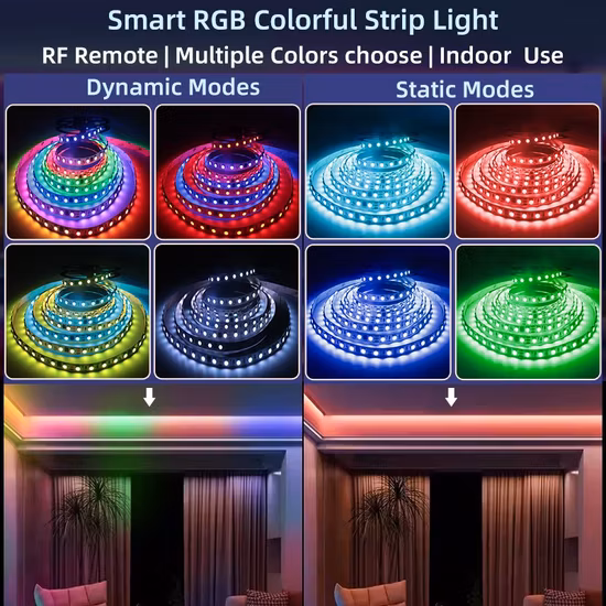 SMD5050 RGB Цифровая светодиодная лента Pixel 60LEDs/M с изменением цвета